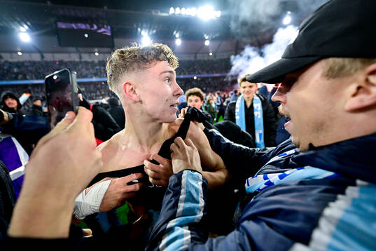 Malmö FFs Hugo Bolin jublar