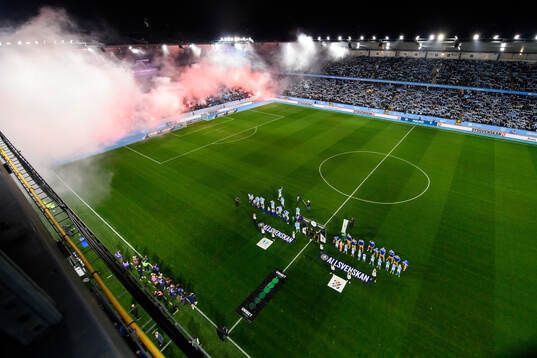 Malmö FFs och IFK Göteborgs spelare