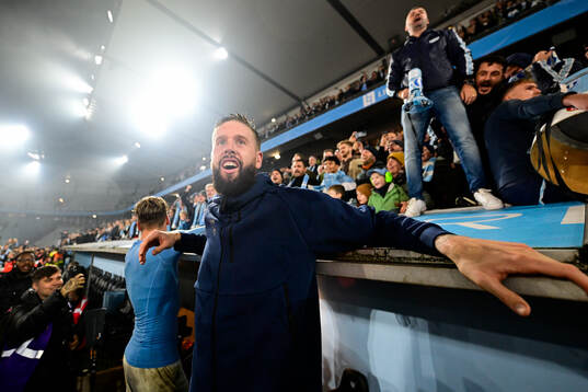 Malmö FFs Pontus Jansson jublar