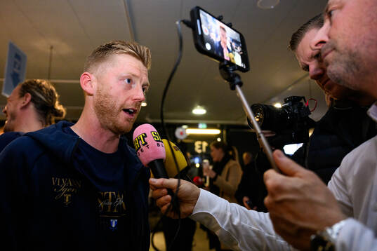 Malmö FFs Anders Christiansen på guldbanketten