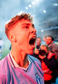 Malmö FFs Hugo Bolin jublar
