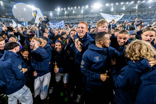 Malmö FFs spelare jublar