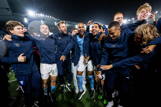 Malmö FFs Oliver Berg, Gabriel Busanello, målvakt Ricardo