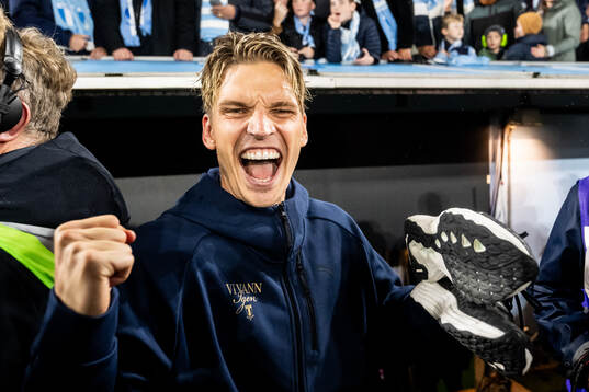 Malmö FFs Jens Stryger Larsen jublar