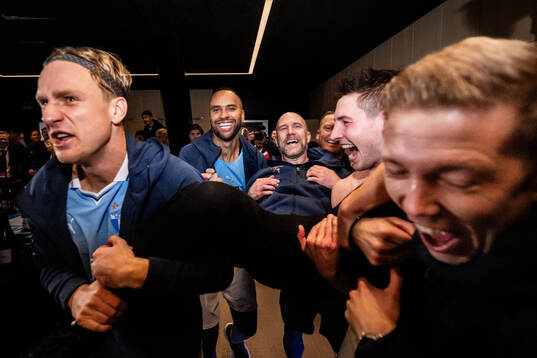 Malmö FFs Erik Botheim, Isaac Kiese Thelin, tränare