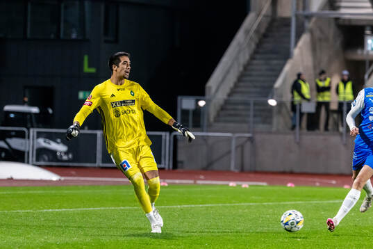 Skövde AIKs målvakt Adrian Zendejas