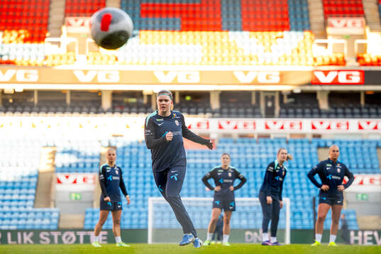 Signe Gaupset of the Norwegian women's national football