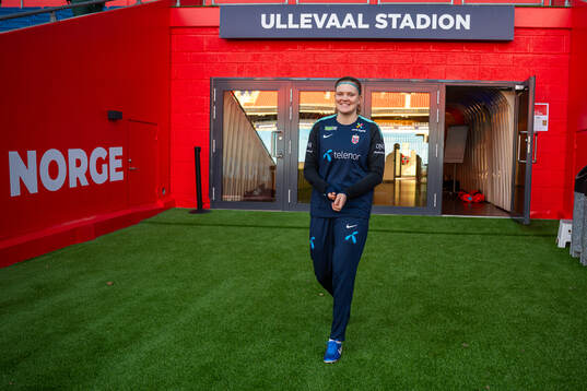 Signe Gaupset of the Norwegian women's national football