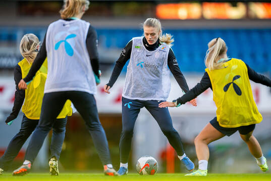 Mathilde Harviken of the Norwegian women's national