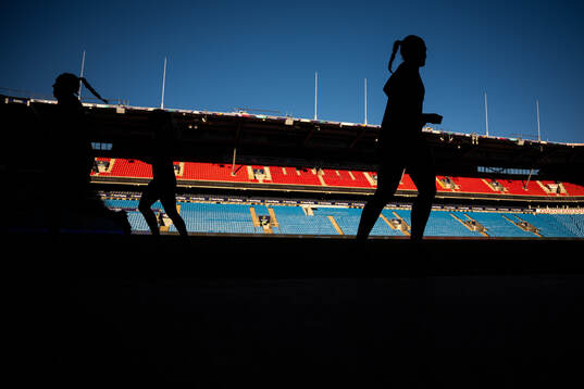 The silhouette of Marthine Østenstad of the Norwegian