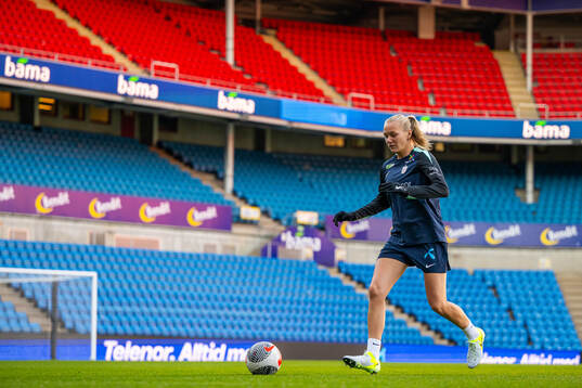 Frida Maanum of the Norwegian women's national football team