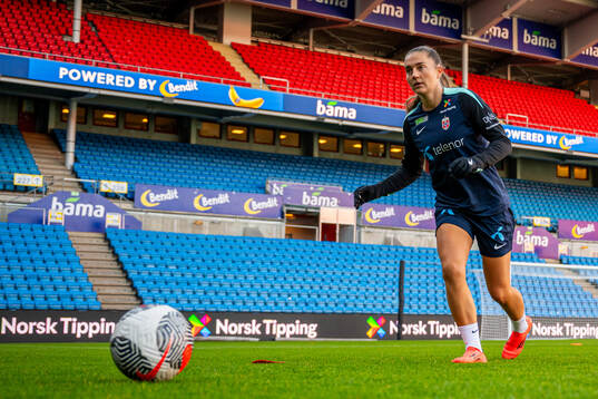 Vilde Bøe Risa of the Norwegian women's national football
