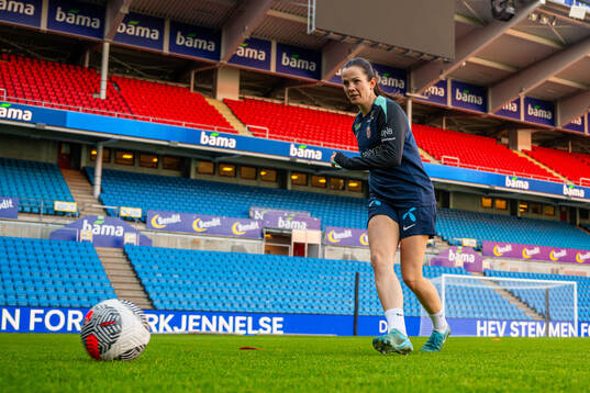 Tuva Hansen of the Norwegian women's national football team
