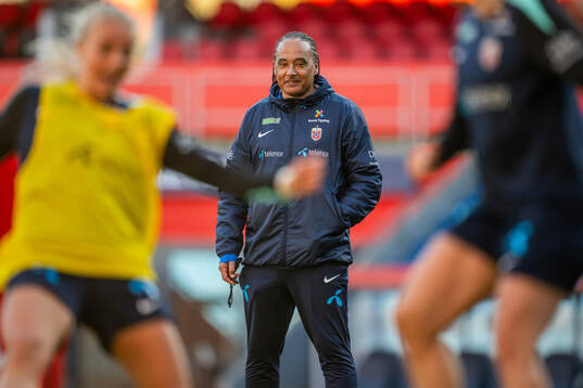 Lee Skyrme, assistant coach of the Norwegian women's