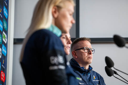 Henning Sverdrup, media officer of the Norwegian women's