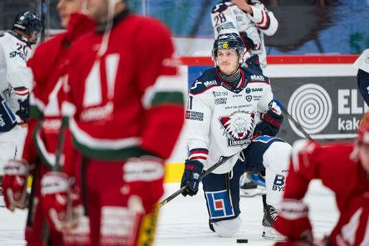 Linköpings Henrik Törnqvist innan ishockeymatchen i SHL