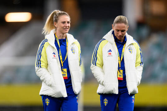 Rebecka Blomqvist and Jonna Andersson of Sweden