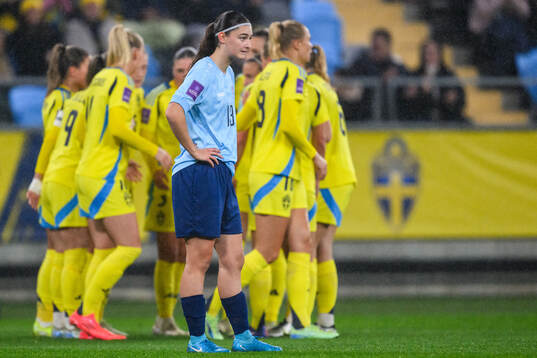 Ana Barbosa Abreu of Luxembourg looks dejected