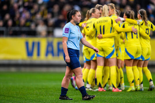 Leila Schmit of Luxembourg looks dejected