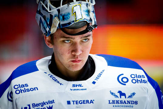 Leksands målvakt Marcus Gidlöf