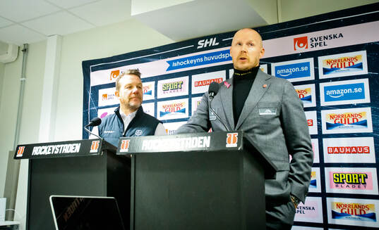 Leksands tränare Charles Berglund och Örebros