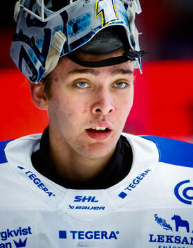 Leksands målvakt Marcus Gidlöf