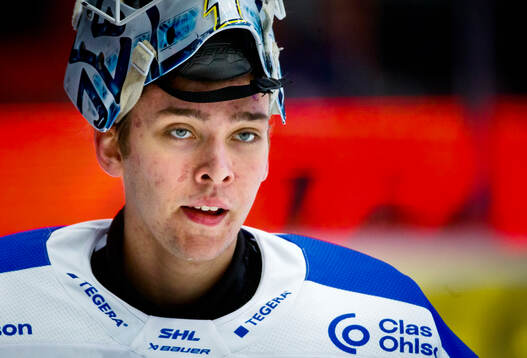Leksands målvakt Marcus Gidlöf
