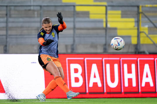 Goalkeeper Fanny Jurander of Sweden