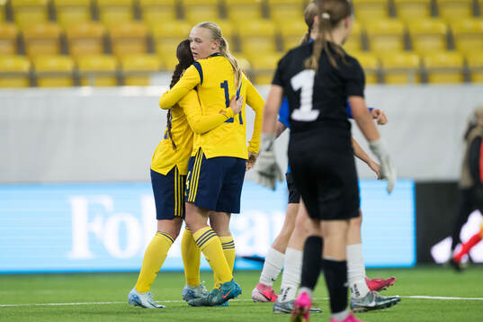 Filippa Andersson Widén of Sweden celebrates