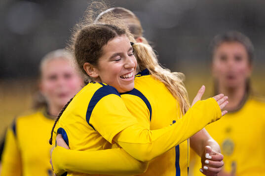 Inés Lorenius of Sweden celebrates