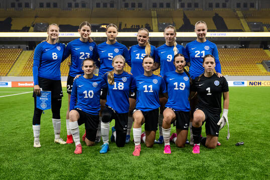 The starting eleven of Estonia
