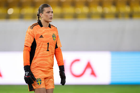 Goalkeeper Fanny Jurander of Sweden