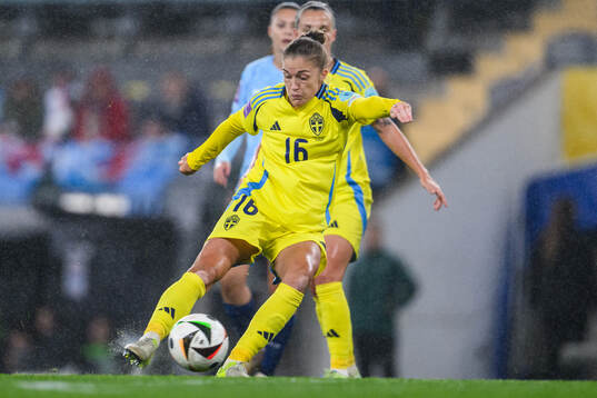 Filippa Angeldahl of Sweden scores 1-0