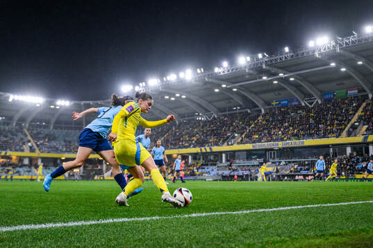 Olivia Konsbruck of Luxembourg and Hanna Wijk of Sweden