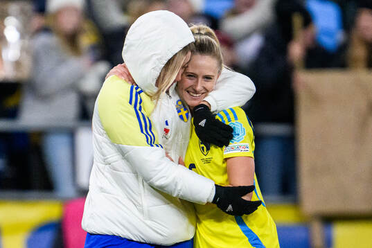 Linda Sembrant and Rebecka Blomqvist of Sweden