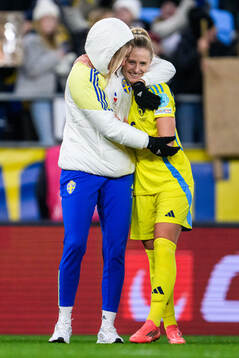 Linda Sembrant and Rebecka Blomqvist of Sweden