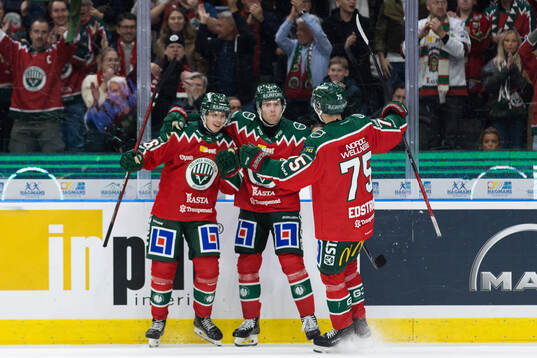 Frölundas Isac Heens jublar