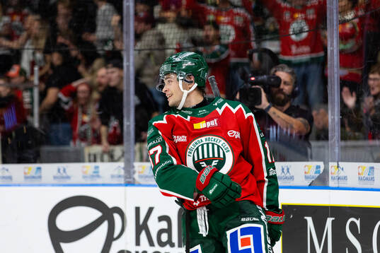 Frölundas Isac Born jublar