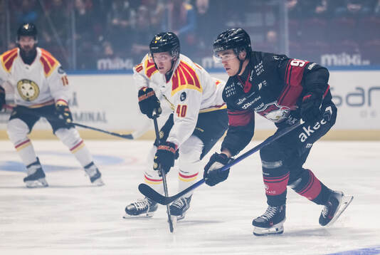 Brynäs Anton Ohlsson och Malmö Redhawks Axel Sundberg