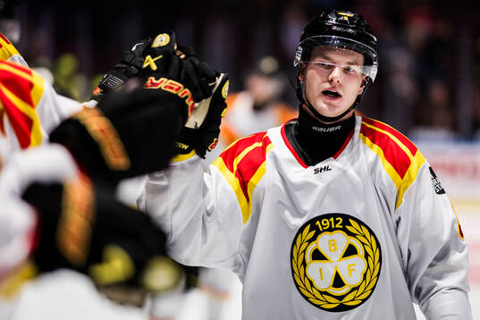 Brynäs Victor Söderström jublar
