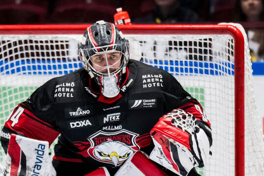 Malmö Redhawks målvakt Marek Langhamer