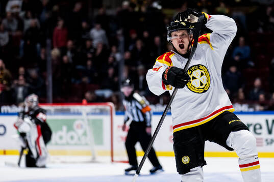 Brynäs Jakob Silfverberg jublar