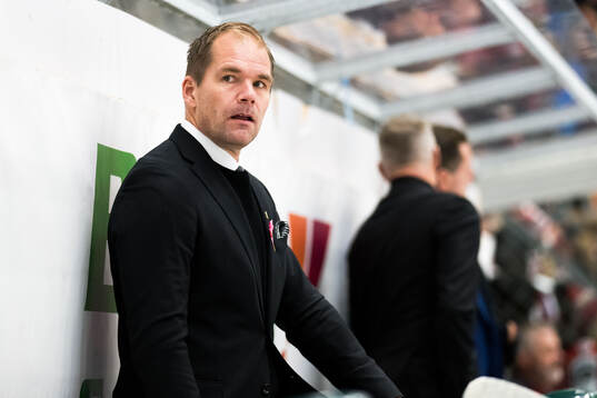 Färjestads tränare Thomas Mitell
