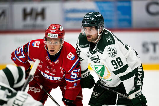 Timrås Anton Wedin och Färjestads Marian Studenic