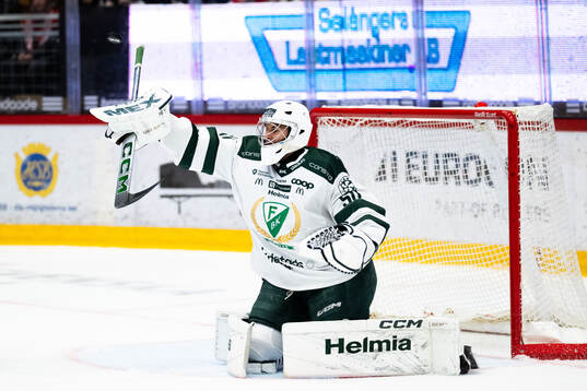 Färjestads målvakt Damian Clara