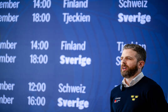 Head coach Ulf Lundberg of Sweden