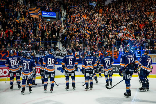 Växjö spelare jublar