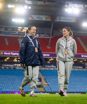 Guro Reiten and Maren Mjelde of Norway