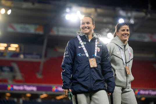 Guro Reiten and Maren Mjelde of Norway