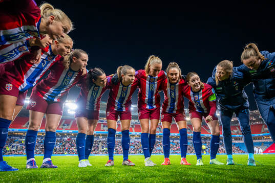 Ada Hegerberg, Guro Bergsvand, Elisabeth Terland, Tuva